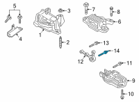 OEM Lincoln Corsair Bracket Stud Diagram - -W719151-S439