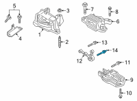 OEM Ford Maverick Bracket Stud Diagram - -W719151-S439