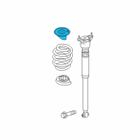 OEM Infiniti Seat-Rubber, Rear Spring Diagram - 55050-5DA0A