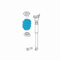 OEM 2019 Infiniti QX30 Spring-Rear Suspension Diagram - 55020-5DA0A