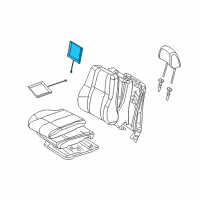 OEM 2012 Dodge Durango Pad-Seat Back Diagram - 68058431AD