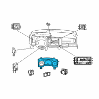 OEM 2009 Chrysler Aspen Cluster-Instrument Panel Diagram - 68039994AE