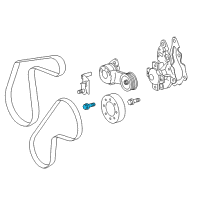 OEM 2019 Toyota Land Cruiser Regulator Bolt Diagram - 90119-A0182