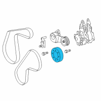 OEM 2015 Scion iQ Pulley Diagram - 16173-47010