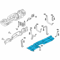 OEM 2017 Ford F-350 Super Duty Skid Plate Diagram - HC3Z-9K036-B