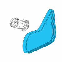 OEM 2011 Chevrolet Cruze Serpentine Belt Diagram - 55579905