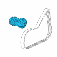 OEM Chevrolet Sonic Serpentine Tensioner Diagram - 25191534