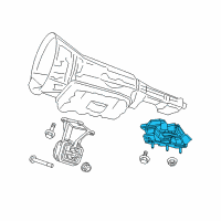 OEM Dodge Ram 2500 INSULATOR-Transmission Support Diagram - 68185822AC