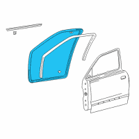 OEM 2002 Hyundai Accent Weatherstrip Assembly-Front Door Side RH Diagram - 82140-25200