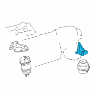 OEM Lexus IS350 Bracket, Engine MOUN Diagram - 12321-31270