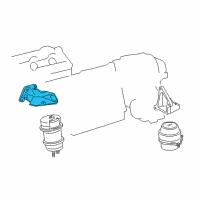 OEM 2010 Lexus IS250 Bracket, Engine Mounting, Front NO.1 LH Diagram - 12302-31020