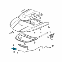 OEM 2018 Chevrolet Camaro Latch Diagram - 84053842