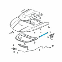 OEM Chevrolet Camaro Support Cylinder Diagram - 23155754