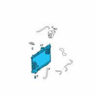 OEM Nissan Maxima Radiator Assy Diagram - 21460-ZK30A