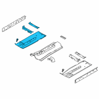 OEM 2019 Nissan Altima Floor Front Diagram - 74320-6CA0A