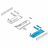 OEM Nissan Altima Floor Front Diagram - 74321-6CA0A