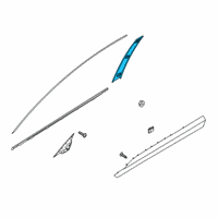 OEM 2021 Hyundai Palisade GARNISH Assembly-Dr Frame LH Diagram - 82250-S8000