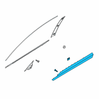 OEM 2021 Hyundai Palisade GARNISH Assembly-FR Dr Side RH Diagram - 87722-S8000