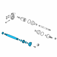 OEM Cadillac XTS Intermed Shaft Diagram - 22901057