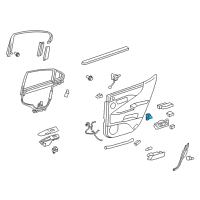 OEM 2014 Lexus LS600h Switch, Seat Memory Diagram - 84927-50160