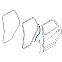 OEM 2020 BMW X7 SEAL, C-PILLAR, LEFT Diagram - 51-76-9-451-489