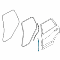 OEM 2021 BMW X7 Weatherstripping, B-Pillar Diagram - 51-76-7-428-706