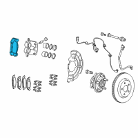 OEM 2014 Dodge Durango Adapter-Disc Brake CALIPER Diagram - 68138844AA