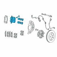 OEM 2015 Jeep Grand Cherokee CALIPER-Disc Brake Diagram - 68146610AA