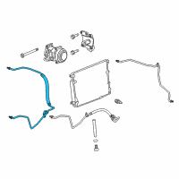 OEM 2013 Cadillac CTS Suction Hose Diagram - 15261845