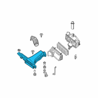 OEM Nissan Maxima Duct Assembly-Air Diagram - 16554-9N00A