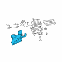 OEM 2010 Chrysler Sebring Fuel Fresh Air Duct Diagram - 4891633AD