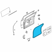 OEM 2007 Nissan Quest WEATHERSTRIP-Slide Door, RH Diagram - 82830-ZM71A