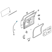 OEM Nissan Quest Male Assy-Dovetail Upper Diagram - 82470-5Z001