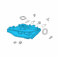 OEM 2014 BMW 320i xDrive Headlight Headlamp Right Halogen Diagram - 63-11-7-338-710