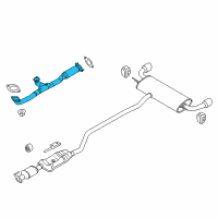 OEM 2016 Ford Edge Front Pipe Diagram - F2GZ-5G274-B