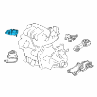 OEM 2020 Honda Fit Bracket, Eng Side Mounting Diagram - 50620-T7A-003