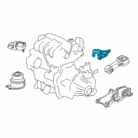 OEM 2017 Honda Fit Bracket, Torque Rod Diagram - 50690-T5A-911