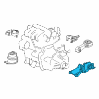 OEM 2015 Honda Fit Mounting Rubber Assembly, Transmission Diagram - 50850-T5R-913