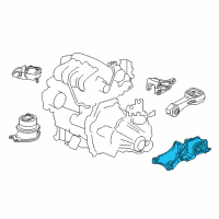 OEM 2018 Honda Fit Rubber Assembly, Transmission Mounting (Mt) Diagram - 50850-T5R-921