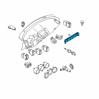 OEM 2007 Nissan Maxima Control Assembly-Air Conditioner, Auto Diagram - 27500-ZK30A