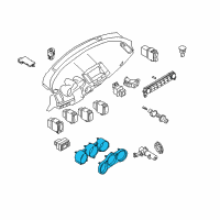 OEM Nissan Maxima Speedometer Instrument Cluster Diagram - 24800-ZK30B