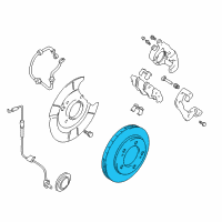 OEM 2002 Chevrolet Tracker Front Brake Discs (On Esn) Diagram - 30024673