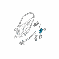 OEM 2006 Nissan Altima Front Passenger Side Door Lock Actuators Diagram - 82502-ZD90A