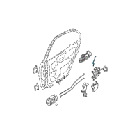 OEM Nissan Altima Rod Assy-Outside Handle, Rear RH Diagram - 82608-8J000