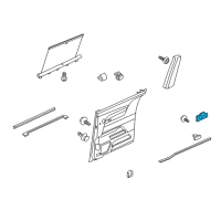 OEM 2015 Honda Odyssey Switch Assembly, Right Rear Power Window Diagram - 35770-TK8-A11