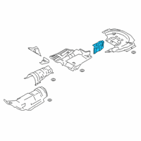 OEM Ford Escape Tank Shield Diagram - CV6Z-9A032-A