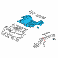 OEM Chevrolet Impala Panel, Rear Floor Diagram - 22970518