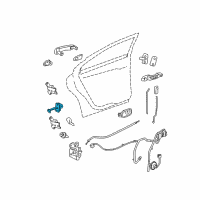 OEM Chevrolet Malibu Link, Rear Side Door Check Diagram - 15952854