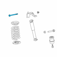 OEM 2010 Mercury Milan Lateral Strut Bolt Diagram - -W500748-S900