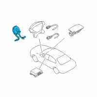 OEM 2005 Chrysler Sebring Clock Spring Diagram - MR583934